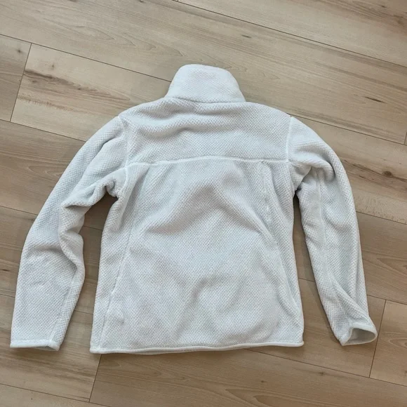 Patagonia Re-Tool Snap Fleece Cream / Off White Womens Medium - Picture 4 of 5